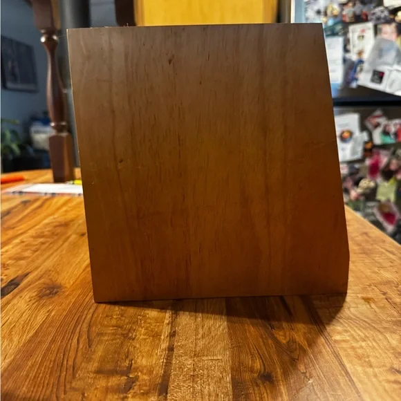 Wooden Bread Box with Apple Design - Picture 4 of 10